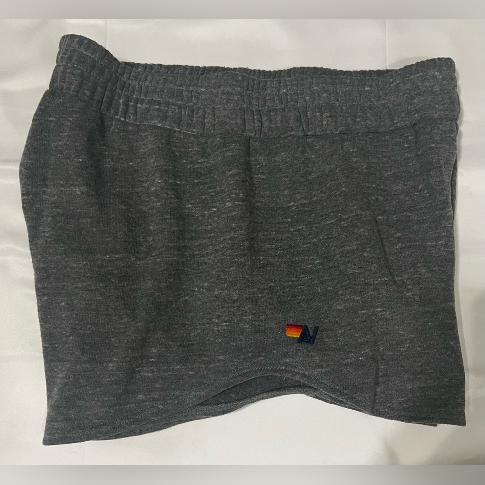Aviator Nation Dark Gray Women's Athletic Shorts - Picture 5 of 9